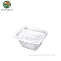 Rectangular Reusable Salad Container Hinged Clamshell Box